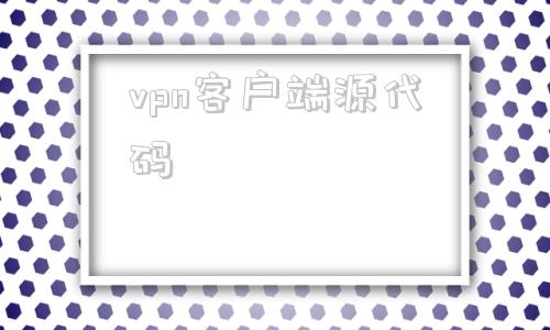 vpn客户端源代码的简单介绍